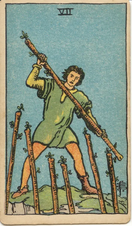Siete de Bastos, edición Pam A de 1909