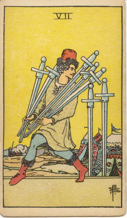 Siete de Espadas, edición Pam A de 1909