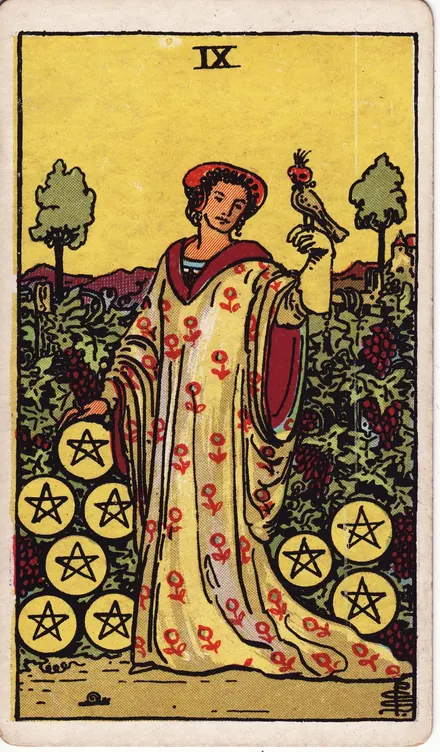 Nueve de Oros, edición Pam A de 1910