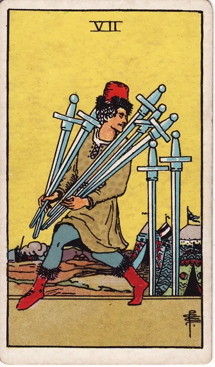Siete de Espadas, edición Pam A de 1910