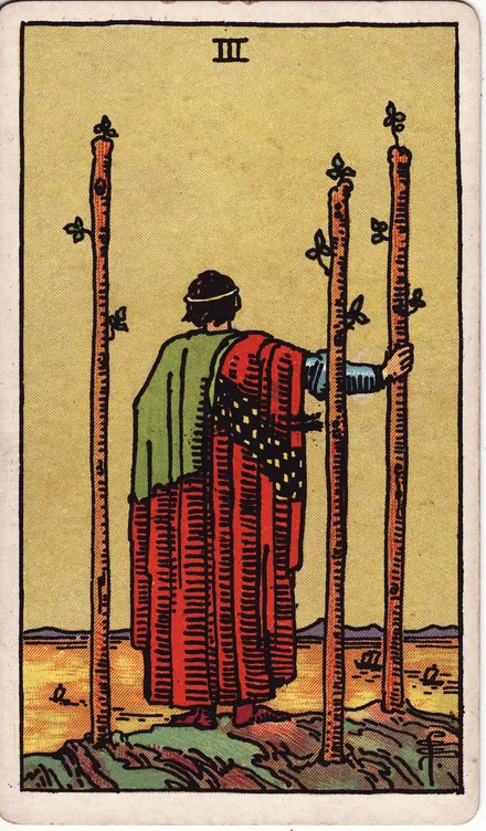 Tres de Bastos, edición Pam A de 1910