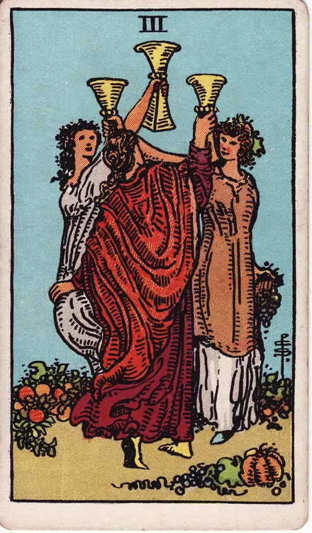 Tres de Copas, edición Pam A de 1910