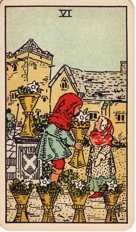 Seis de Copas, edición Pam B de Años 20