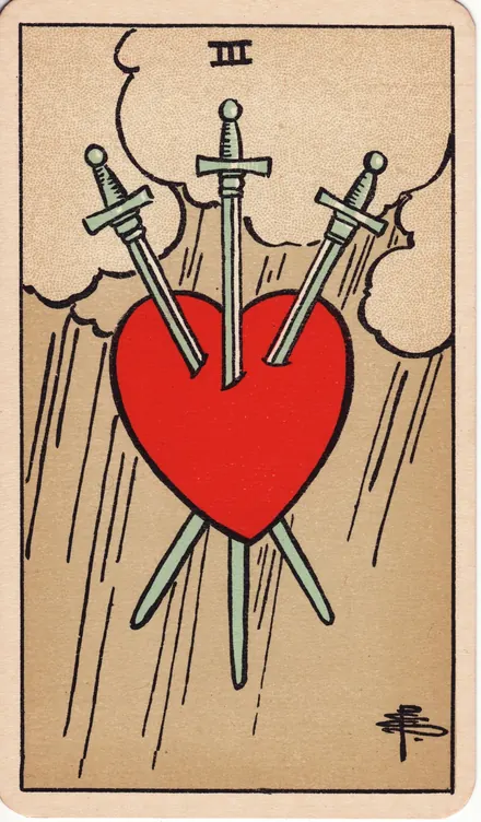 Tres de Espadas, edición Pam B de Años 20