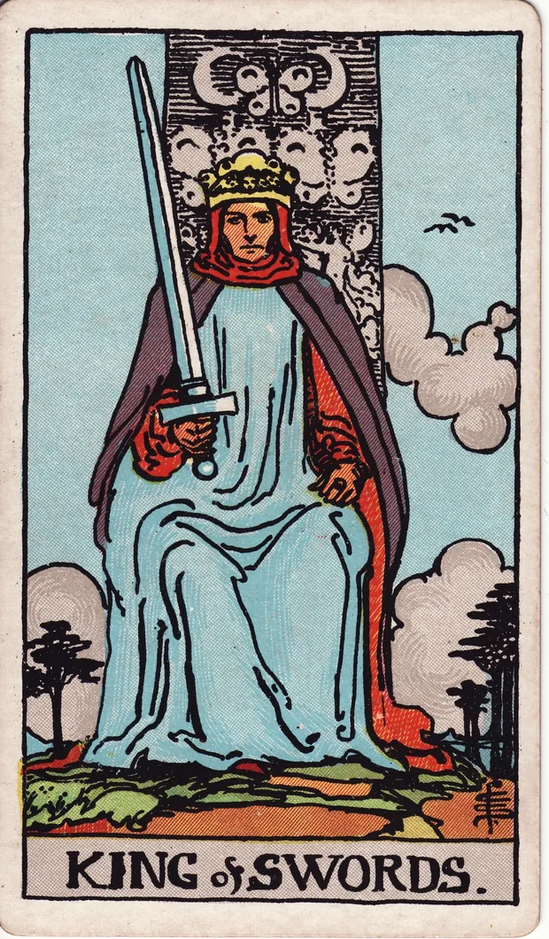 Rey de Espadas, baraja Waite-Smith de 1910